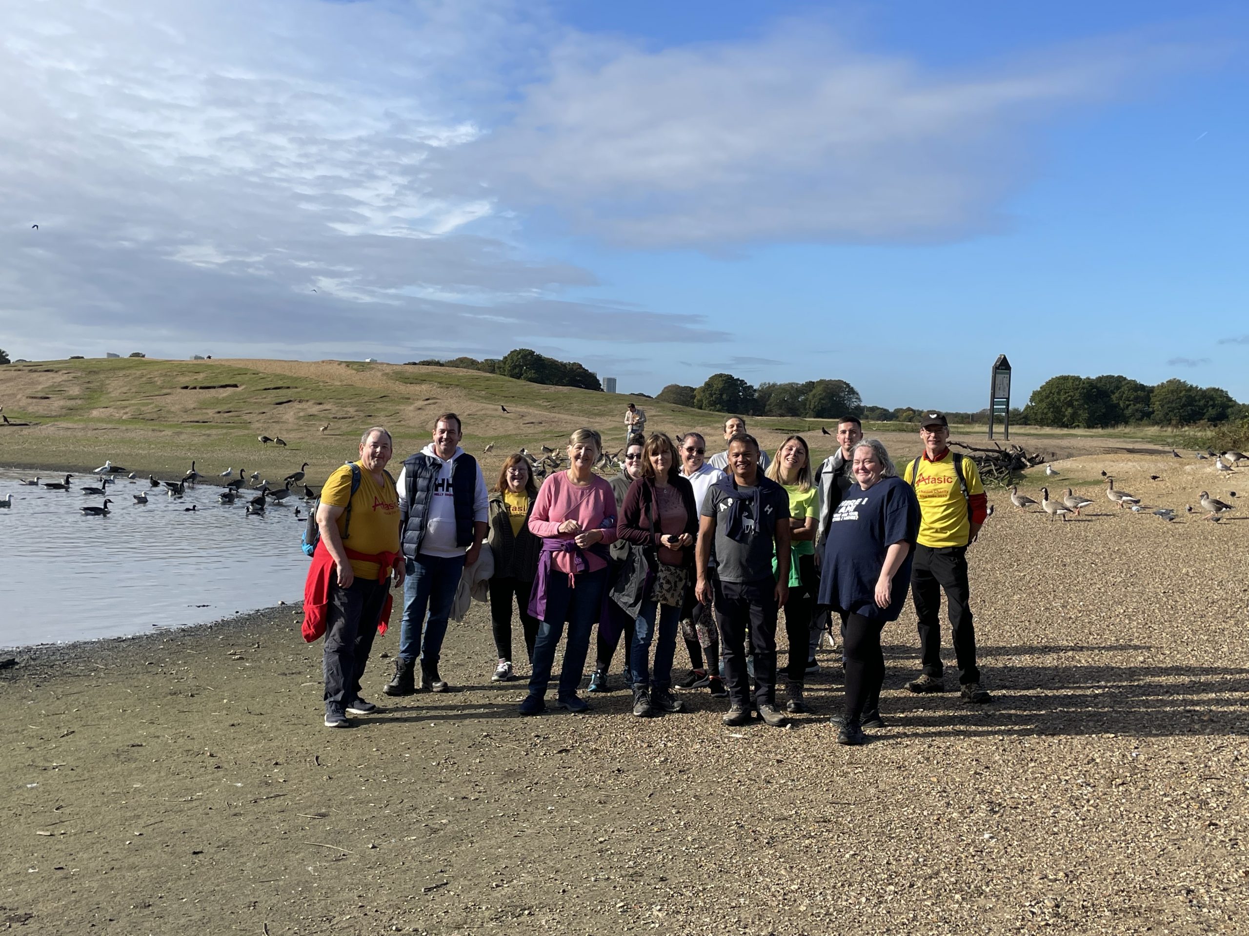 First ever charity walk on the Wanstead Flats Afasic