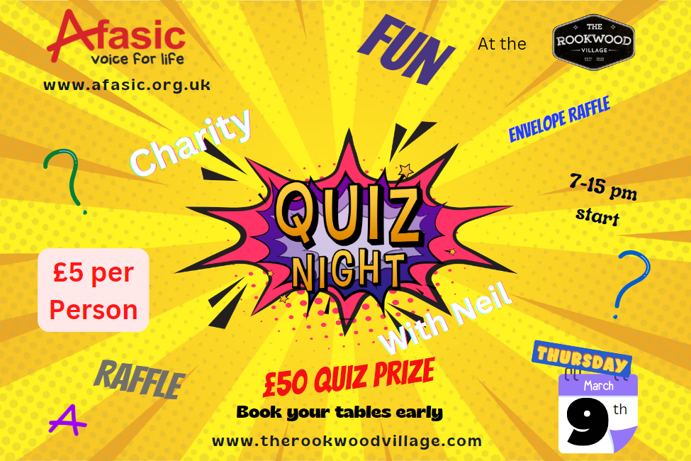 Afasic Quiz Night March 2023 - Afasic