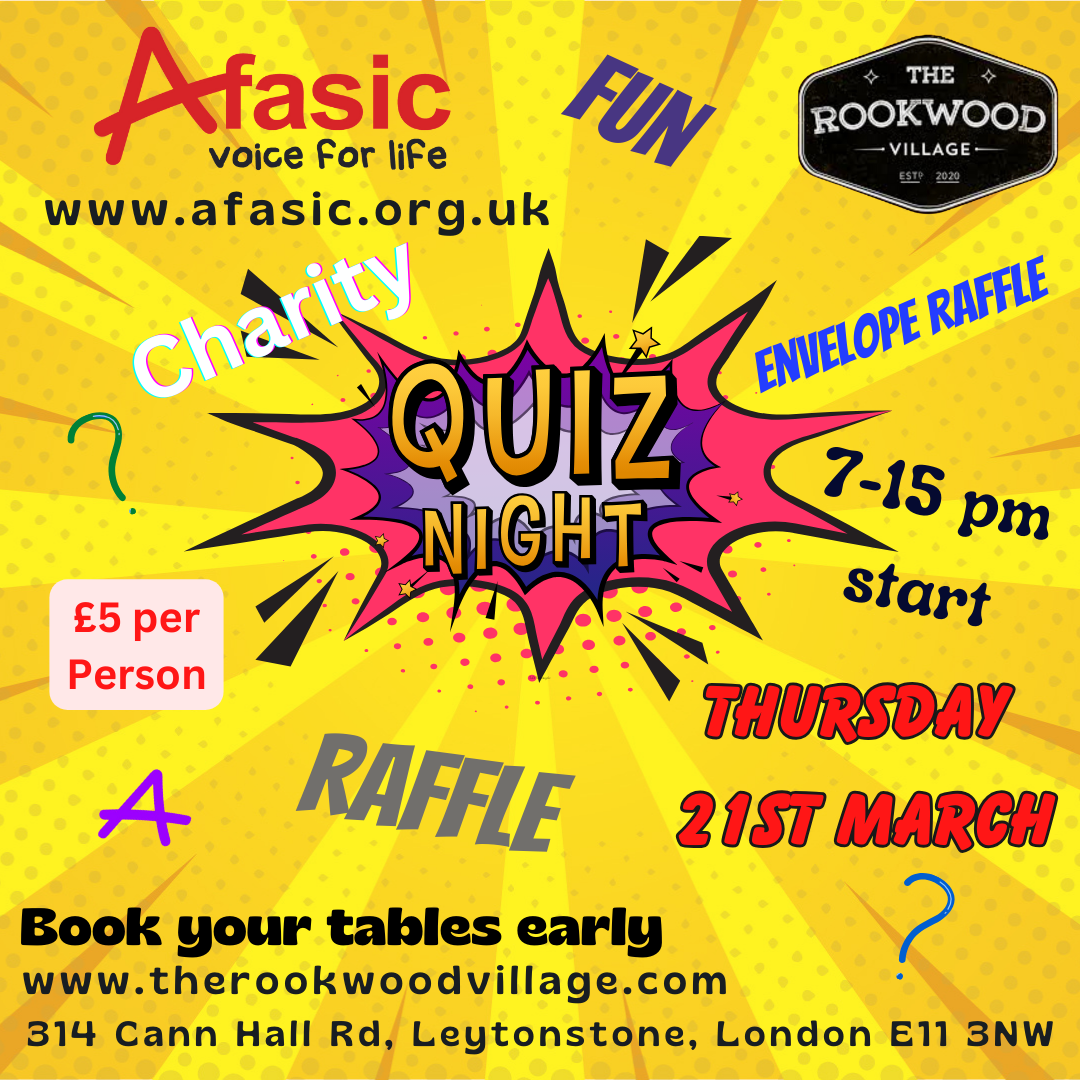 March Quiz Night 2024 - Afasic