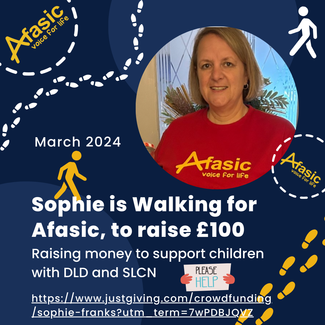 Sophie is walking to raise money - Afasic